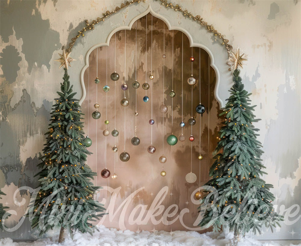 Kate Christmas Boho Retro Arch Backdrop Designed by Mini MakeBelieve -UK