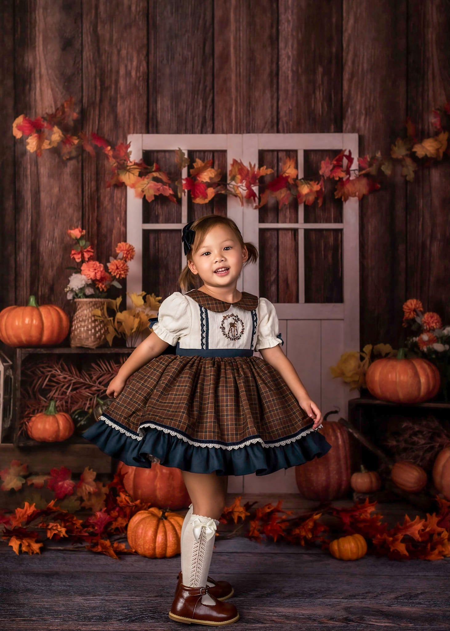 Kate Autumn/Thanksgiving Pumpkins Backdrop Designed by Jia Chan Photography -UK