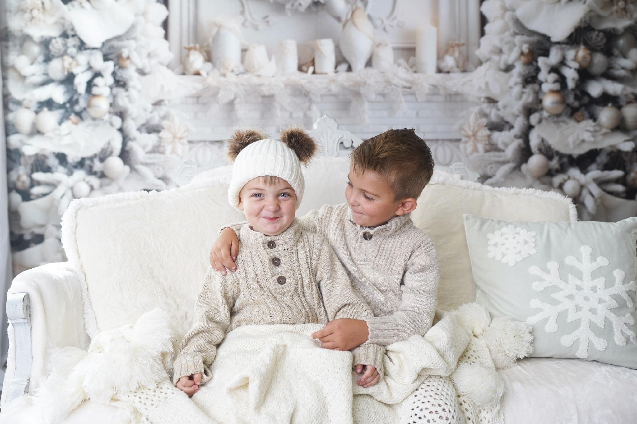 Kate Christmas Elegant Room Fireplace Backdrop for Photography -UK