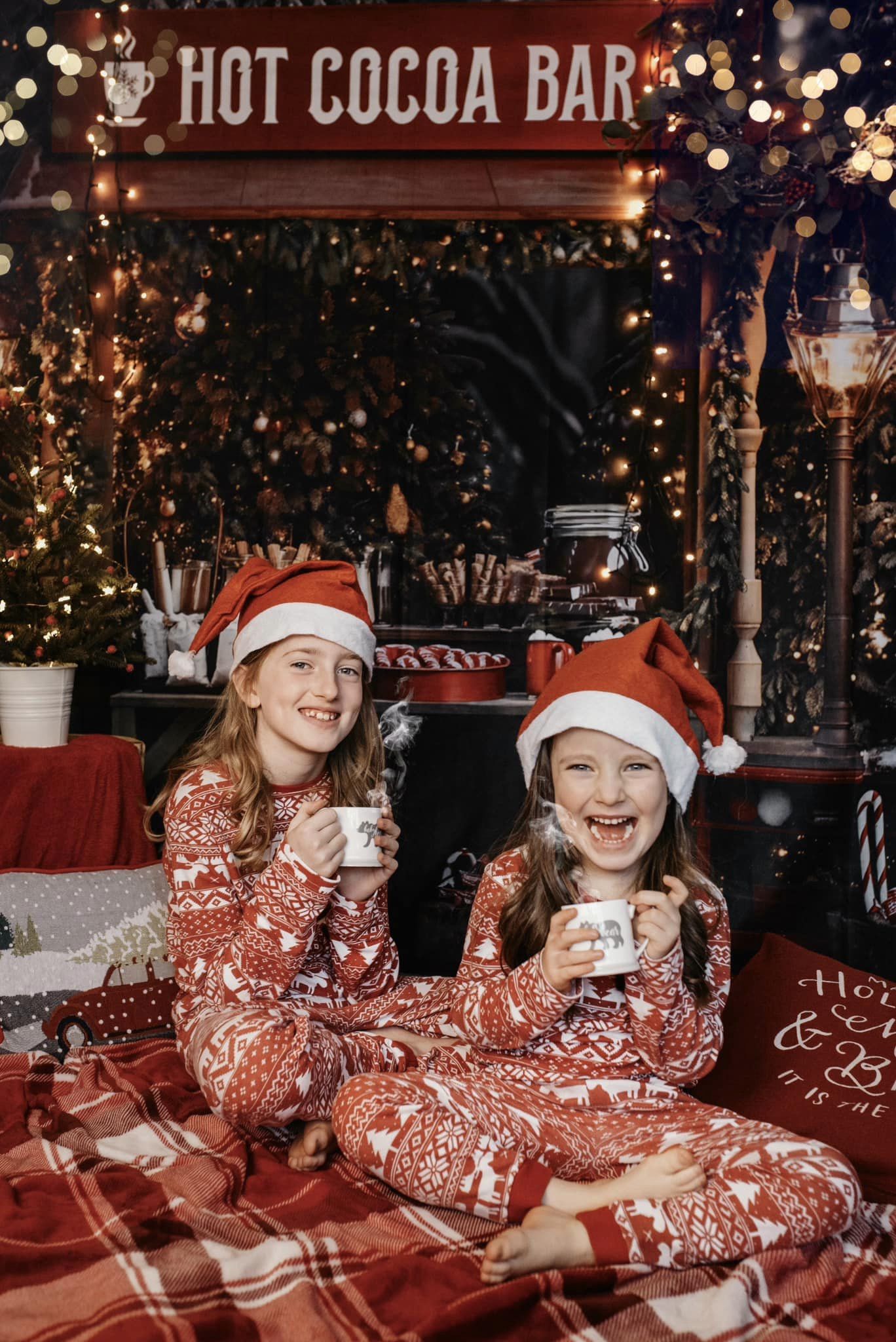 Kate Christmas Hot Cocoa Bar Backdrop for Photography -UK