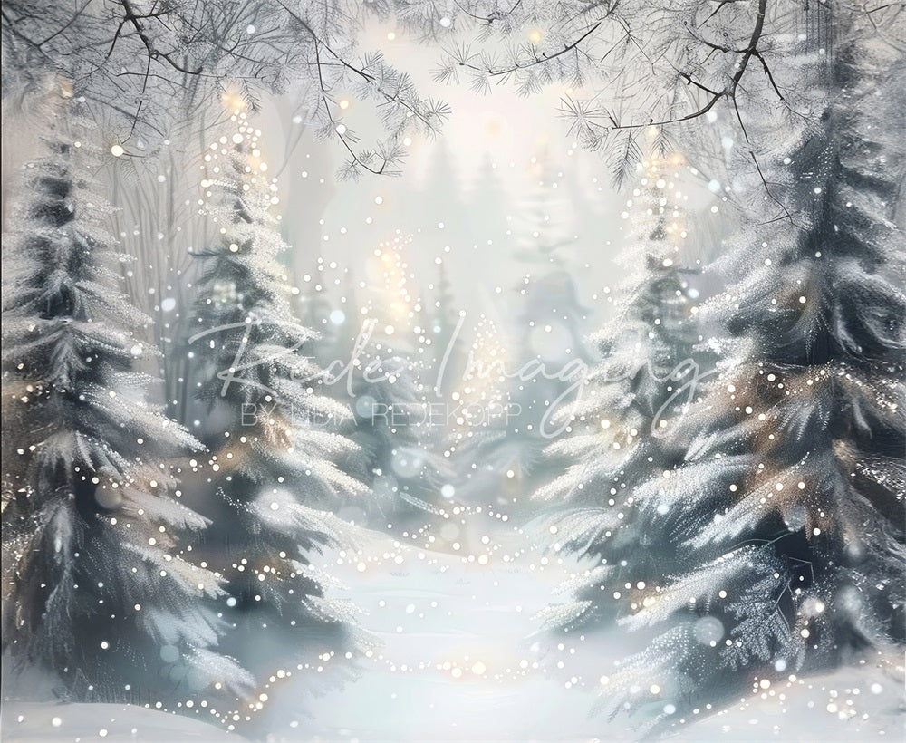 Kate Winter White Dreamy Forest Backdrop Designed by Lidia Redekopp -UK