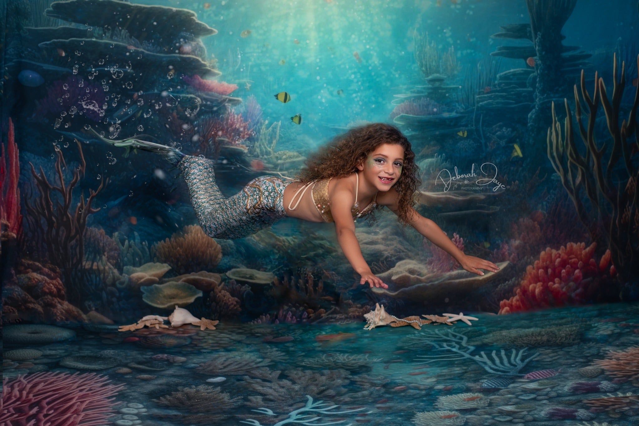 Kate Summer Underwater Ocean Backdrop Designed by Mandy Ringe Photography -UK