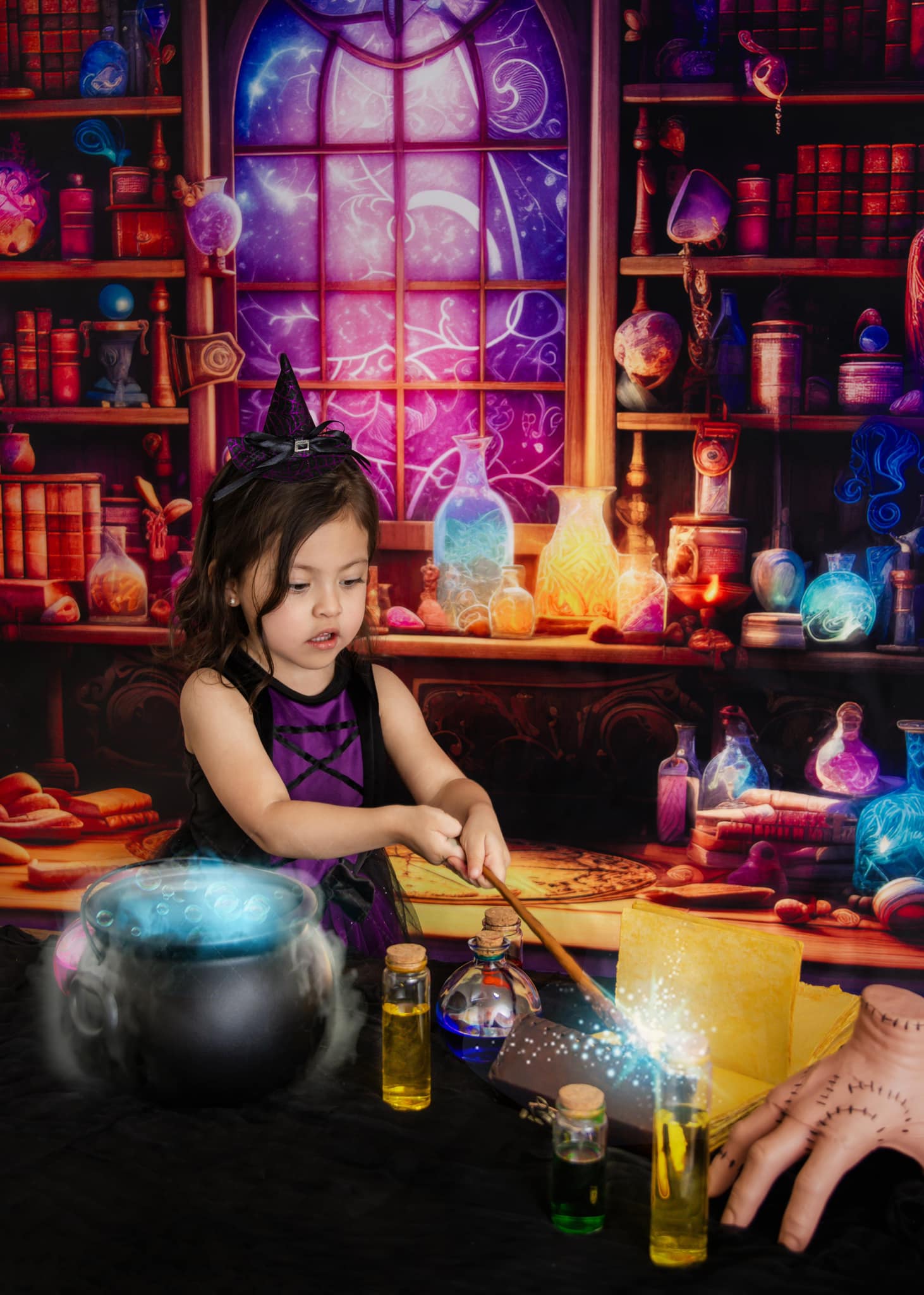 Kate Halloween Dreamy Magic Potion Lab Backdrop Designed by Lidia Redekopp -UK