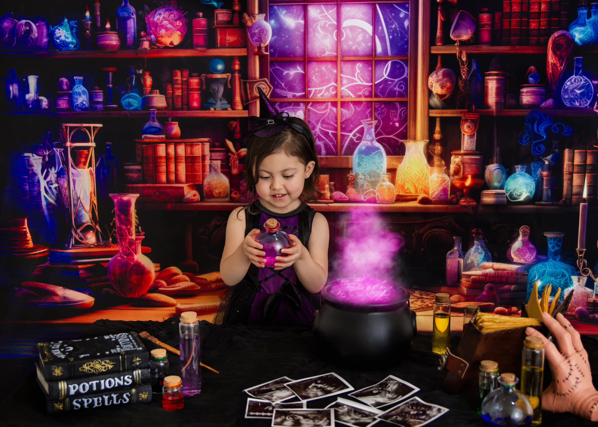 Kate Halloween Dreamy Magic Potion Lab Backdrop Designed by Lidia Redekopp -UK