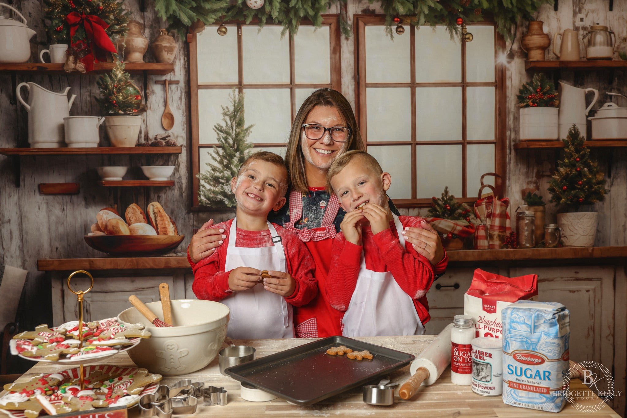 Kate Christmas Kitchen Backdrop Designed by Emetselch