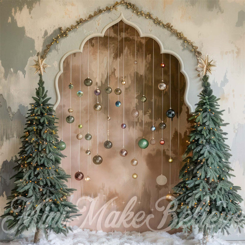 Kate Christmas Boho Retro Arch Backdrop Designed by Mini MakeBelieve -UK