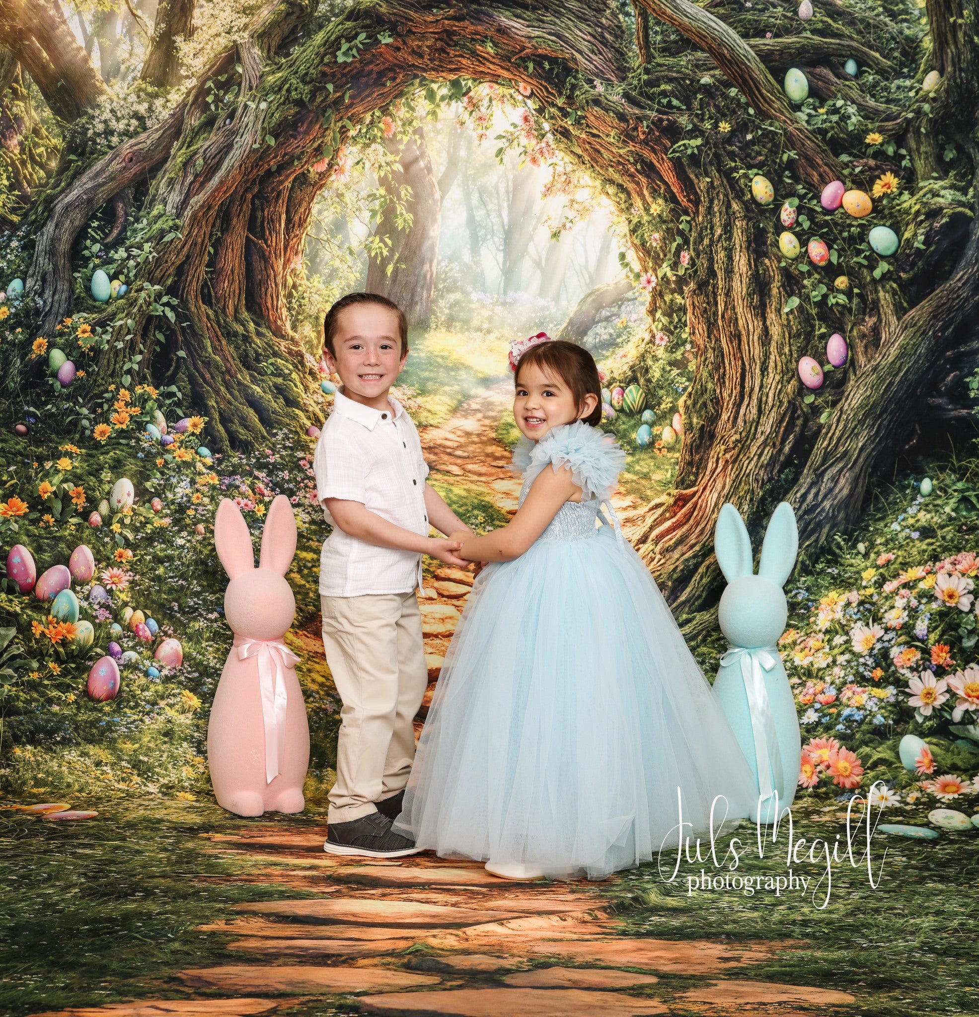 On Sale Kate Easter Forest Tree Arch Path Backdrop Designed by Emetselch -UK