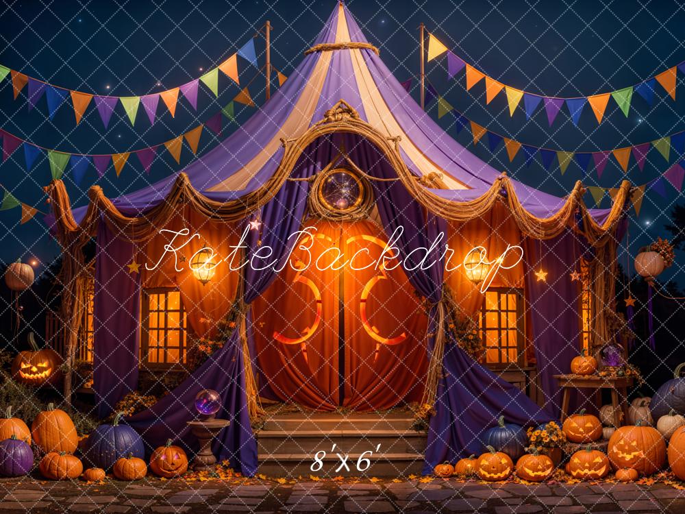 Kate Halloween Night Enchanted Tent Backdrop Designed by Emetselch -UK