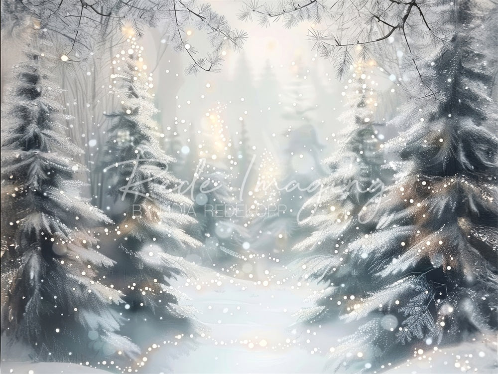 Kate Winter White Dreamy Forest Backdrop Designed by Lidia Redekopp -UK