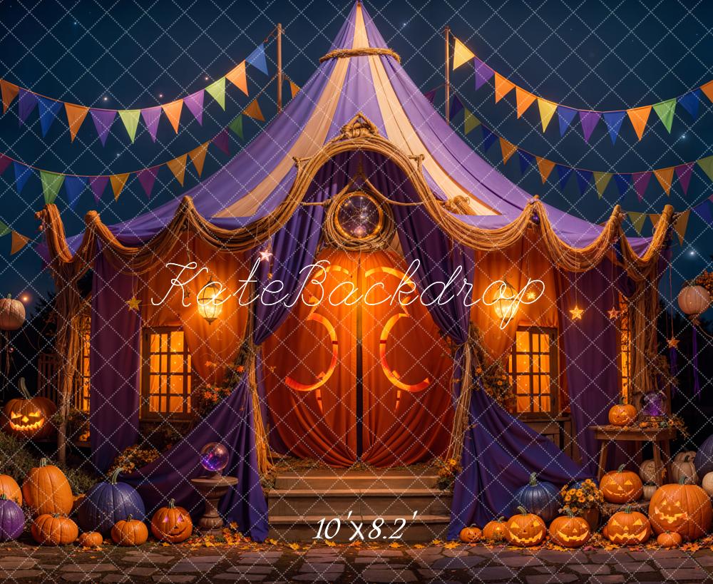 Kate Halloween Night Enchanted Tent Backdrop Designed by Emetselch -UK