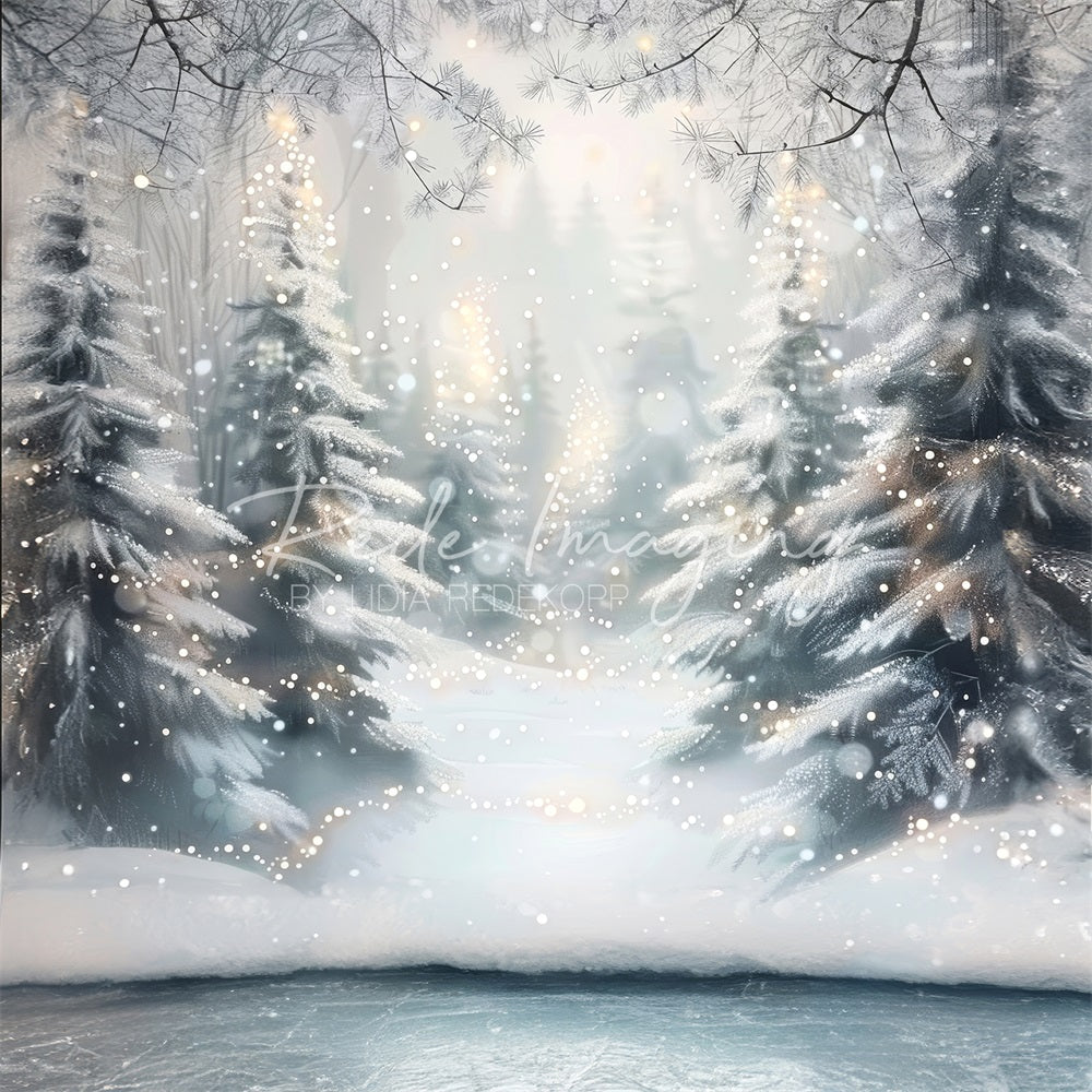 Kate Winter White Dreamy Forest Backdrop Designed by Lidia Redekopp -UK