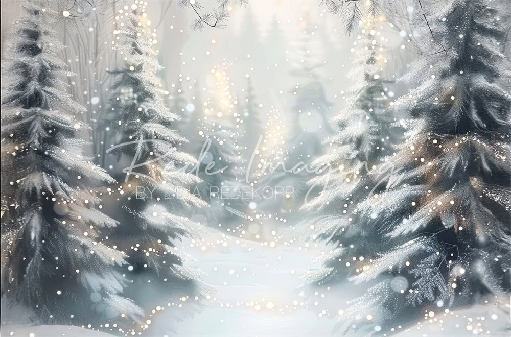 Kate Winter White Dreamy Forest Backdrop Designed by Lidia Redekopp -UK