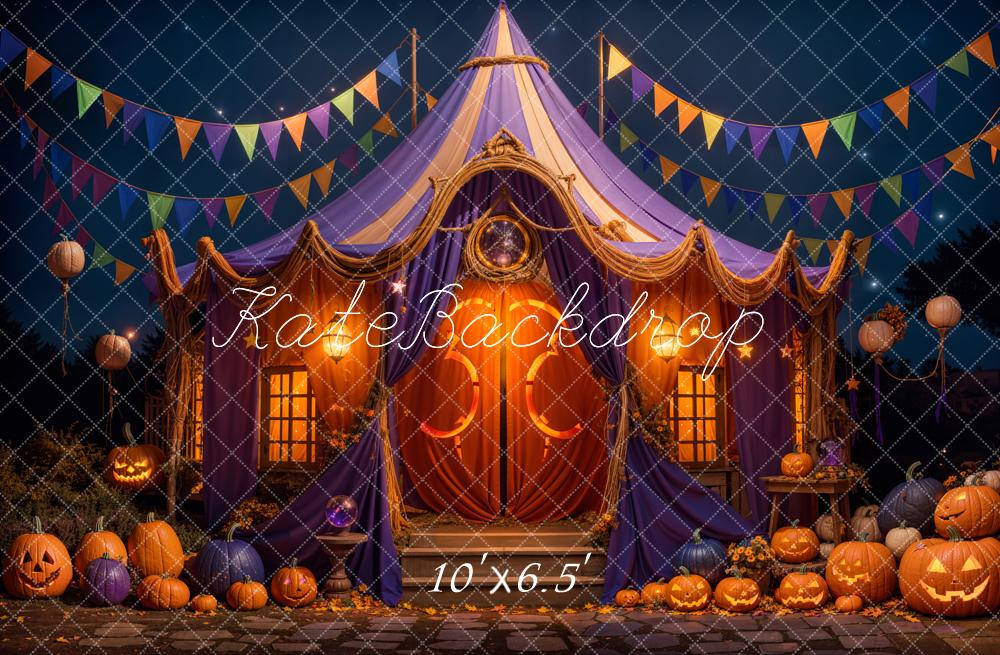 Kate Halloween Night Enchanted Tent Backdrop Designed by Emetselch -UK