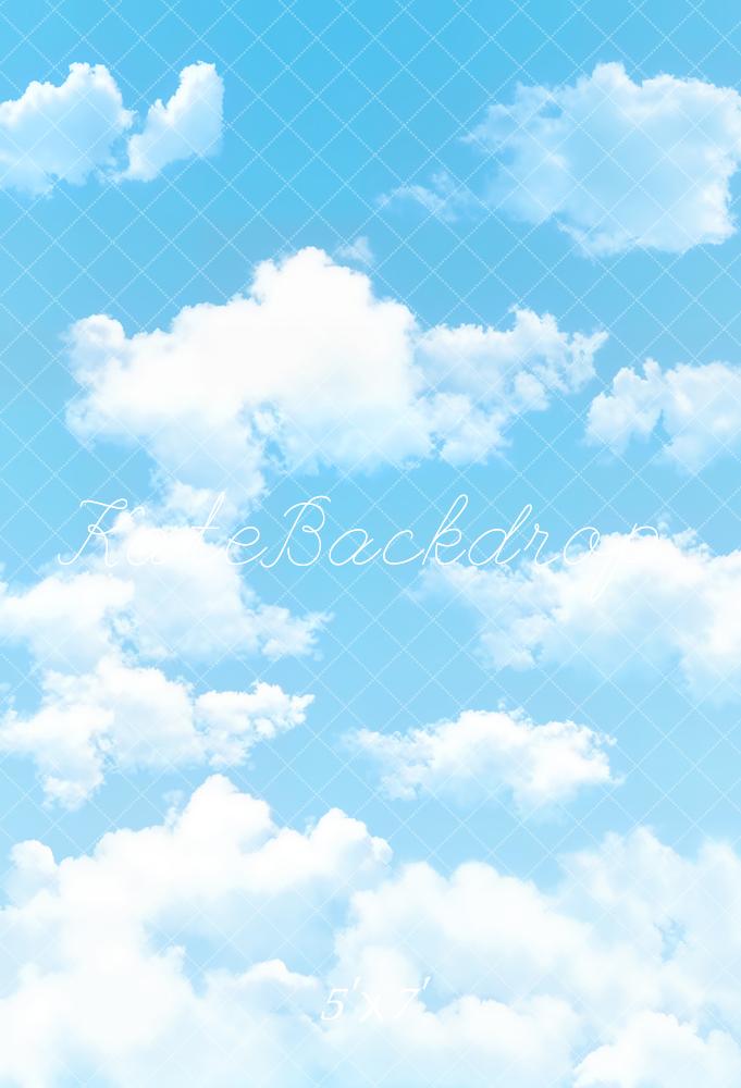 Kate Blue Sky And White Cloud Backdrop for Children Photography