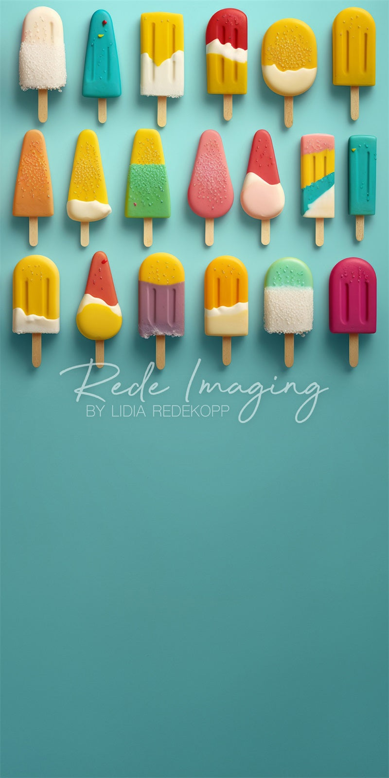 Kate Sweep Summer Popsicles Backdrop Designed by Lidia Redekopp -UK