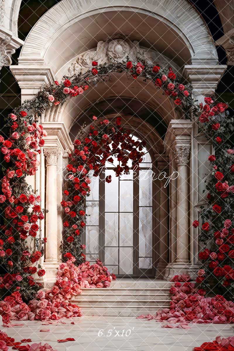 Kate Valentine's Day Flowers Arch Wall Palace Backdrop Designed by Chain Photography -UK