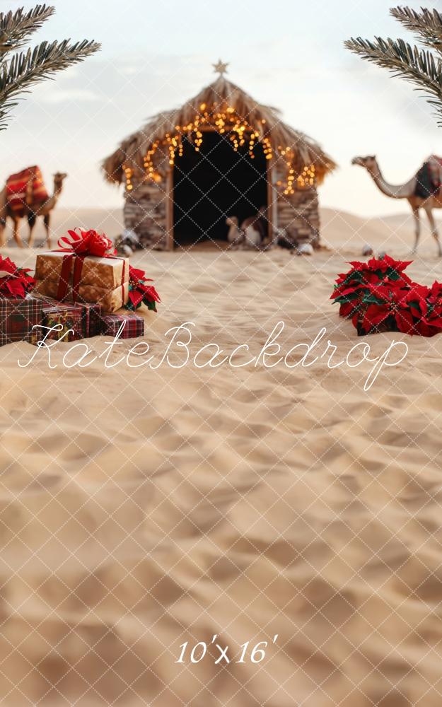 Kate Sweep Christmas Desert Manger Camels Backdrop Designed by Lidia Redekopp -UK