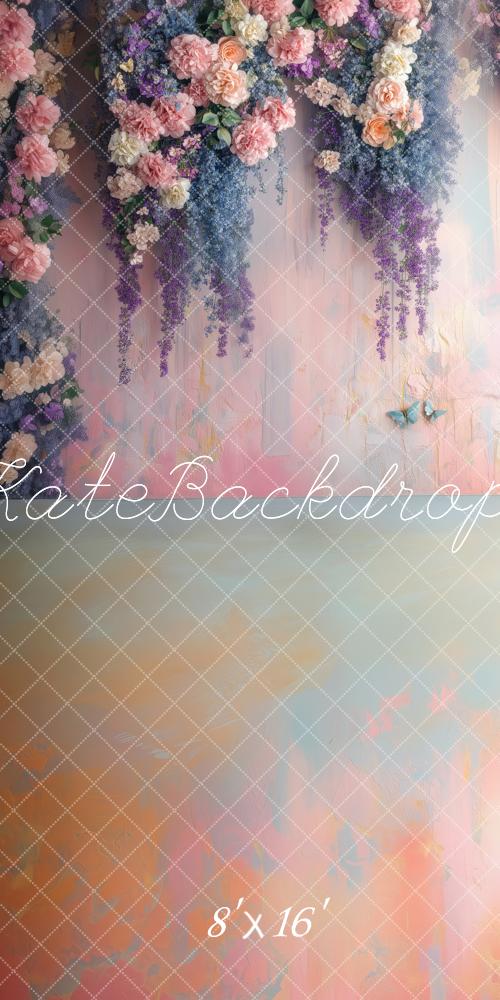 Kate Sweep Spring Romantic Wisteria Floral Backdrop Designed by Patty Robert -UK