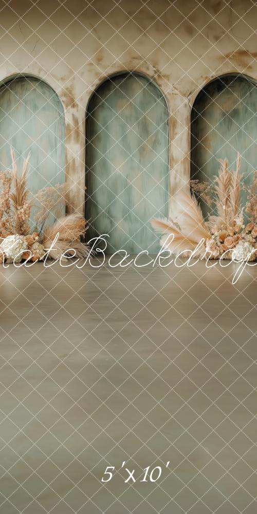 Kate Sweep Boho Pampas Arched Wall Backdrop Designed by Patty Robert -UK