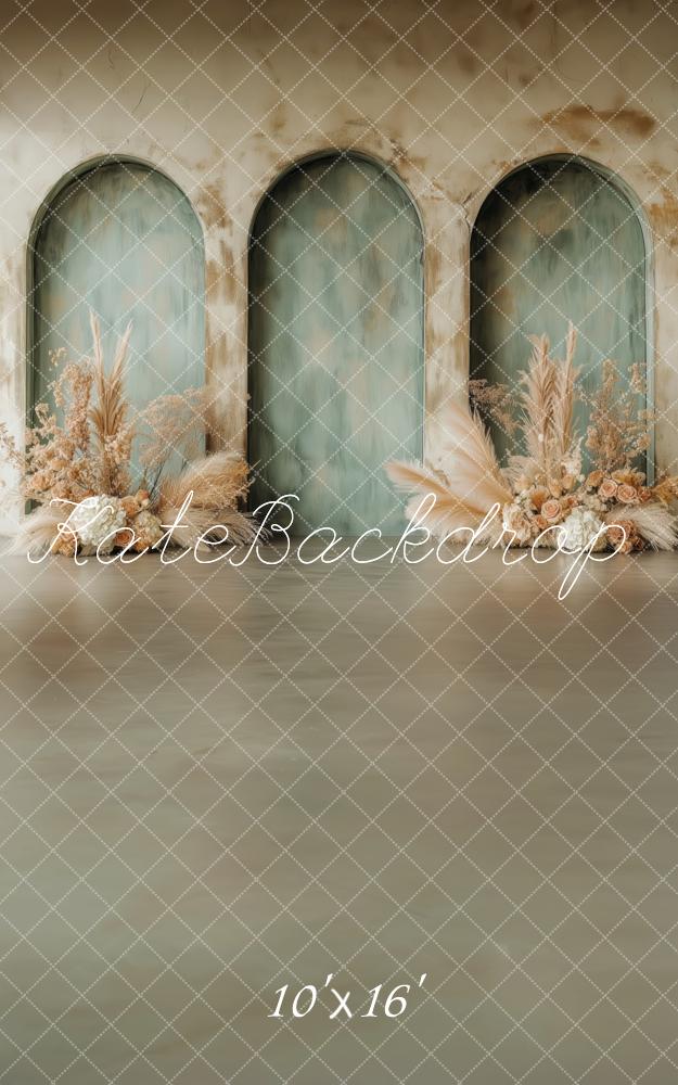 Kate Sweep Boho Pampas Arched Wall Backdrop Designed by Patty Robert -UK