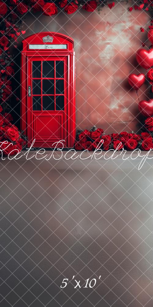 Kate Sweep Valentine Telephone Booth Backdrop Designed by Patty Robert -UK