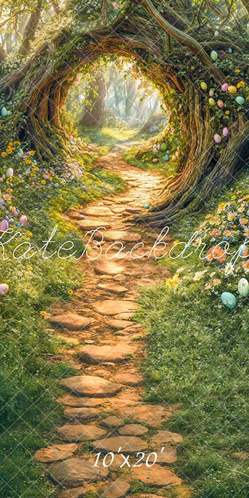 On Sale Kate Easter Forest Tree Arch Path Backdrop Designed by Emetselch -UK