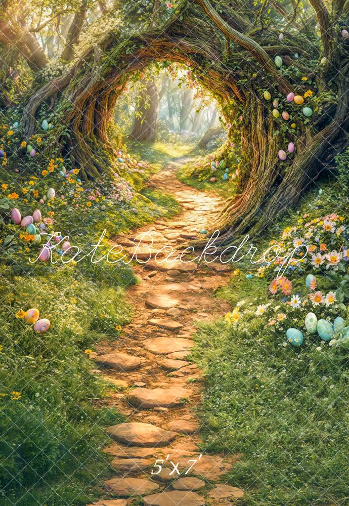 On Sale Kate Easter Forest Tree Arch Path Backdrop Designed by Emetselch -UK