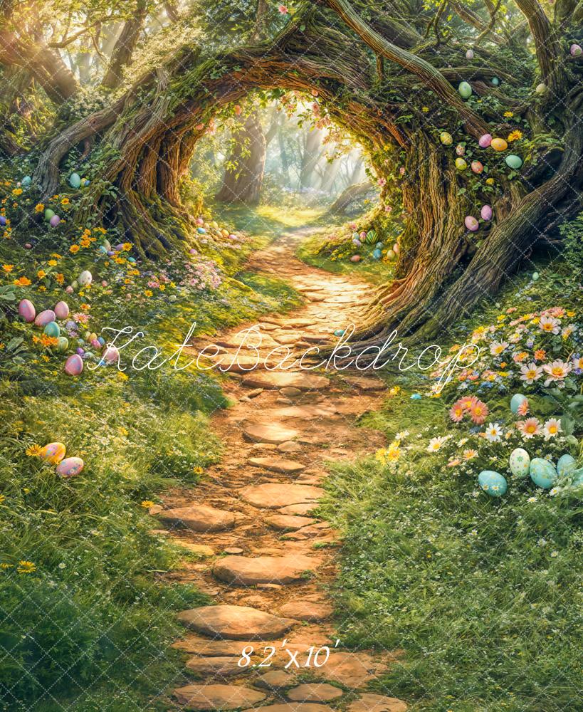 On Sale Kate Easter Forest Tree Arch Path Backdrop Designed by Emetselch -UK