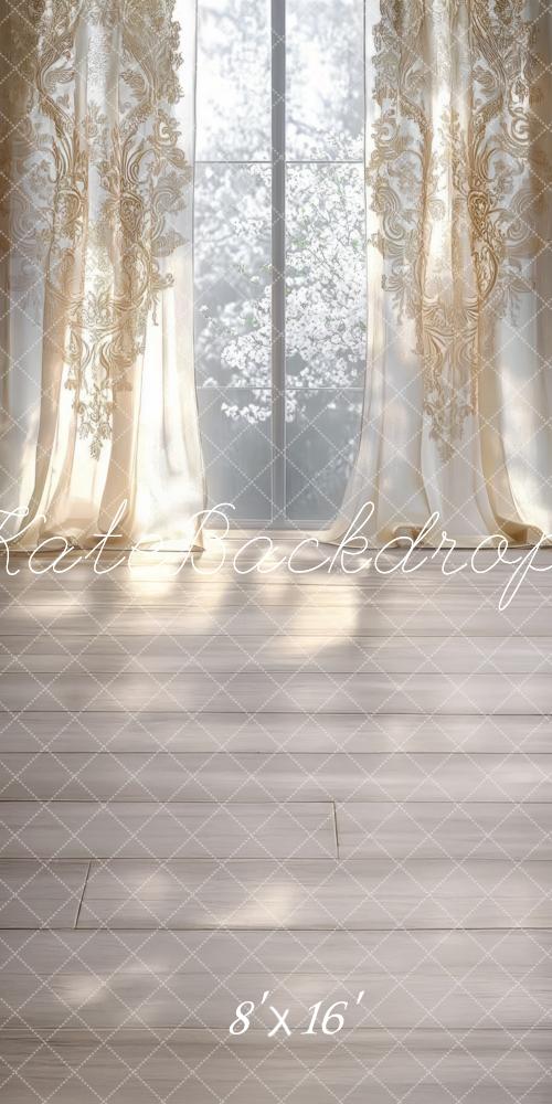 Kate Sweep Elegant Curtain Window Sunlight Backdrop Designed by Mini MakeBelieve -UK