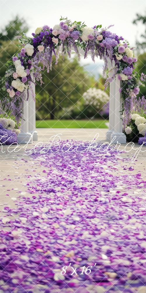 Kate Sweep Spring Lavender Arch Pathway Backdrop Designed by Patty Robert -UK