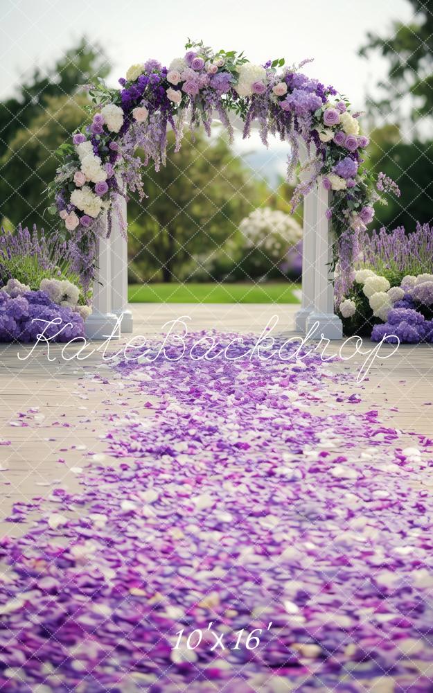 Kate Sweep Spring Lavender Arch Pathway Backdrop Designed by Patty Robert -UK