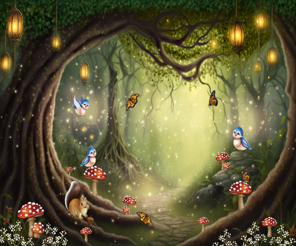 Kate Forest Fairytale with Creatures Backdrop Designed by Ashley Paul -UK