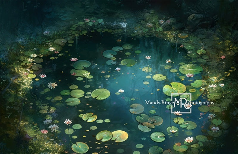 Kate Fairy Forest Waterlily Backdrop Designed by Mandy Ringe Photography -UK