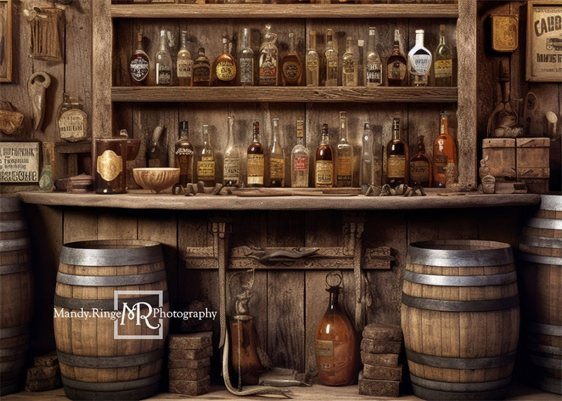 Kate Old Western Wine Wall Backdrop Designed by Mandy Ringe Photography -UK