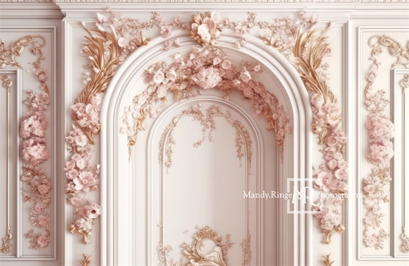 Kate Pink and White Princess Wall Backdrop Designed by Mandy Ringe Photography -UK