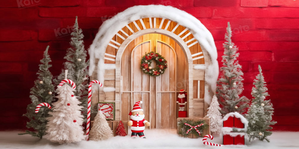 Kate Christmas Snowy Barn Santa Backdrop Designed by Chain Photography -UK