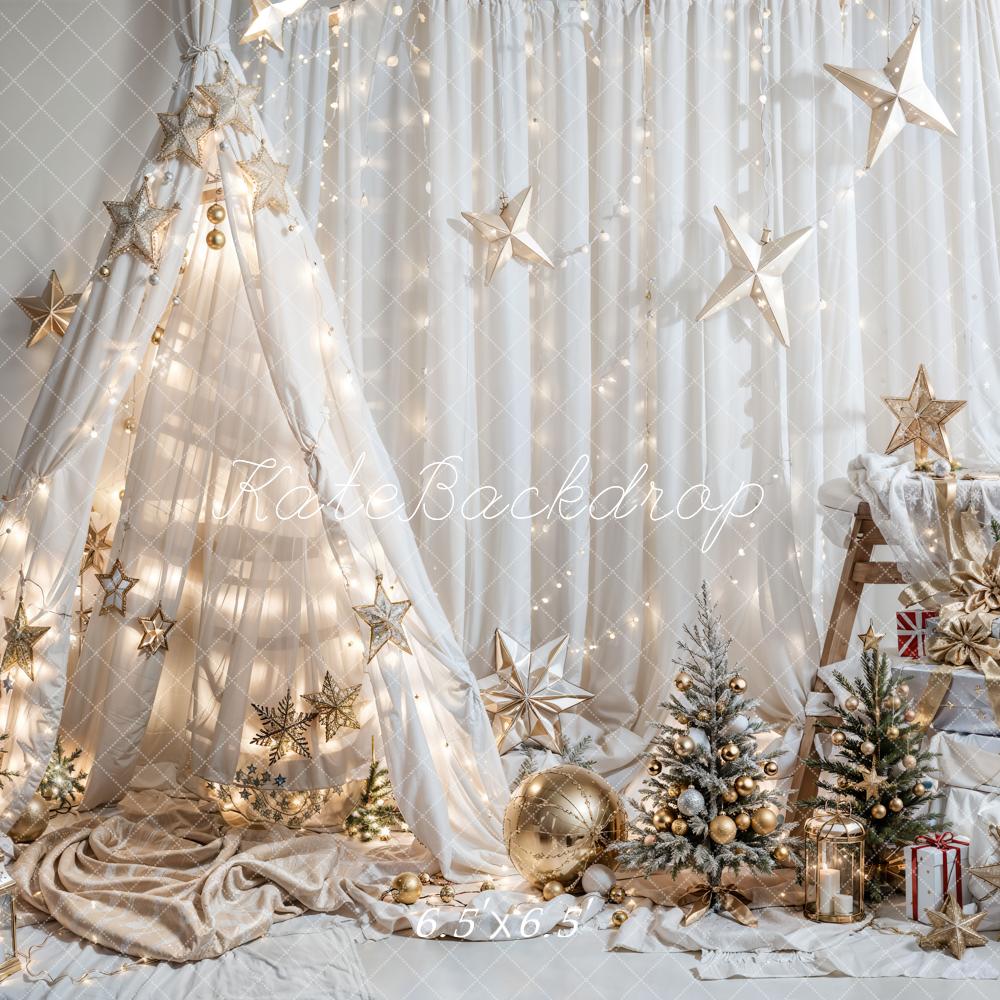 Kate Christmas Fantasy Dream Tent Star Backdrop for Photography -UK