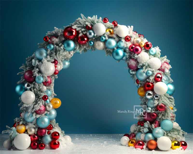 Kate Christmas Ornament Arch Backdrop Designed by Mandy Ringe Photography -UK