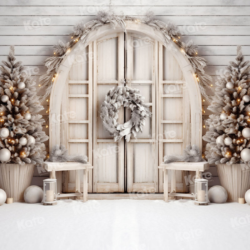 Kate White Christmas Barn Backdrop for Photography -UK