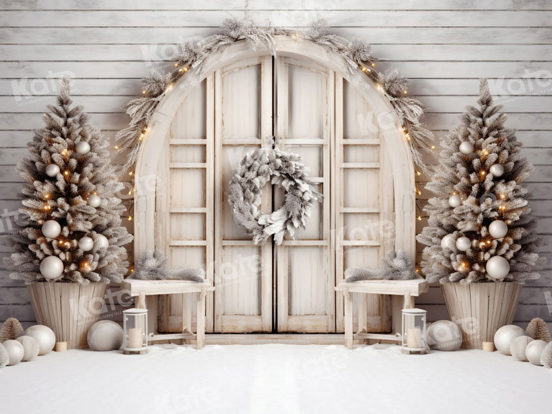 Kate White Christmas Barn Backdrop for Photography -UK