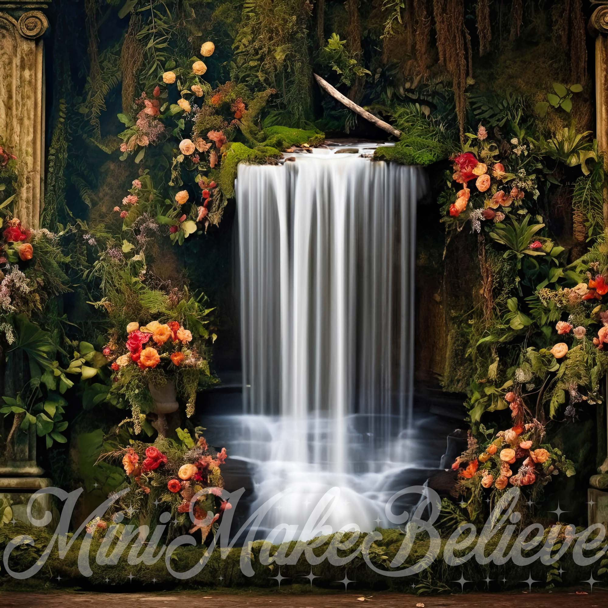 Kate Summer Flowers Waterfall Backdrop Designed by Mini MakeBelieve -UK