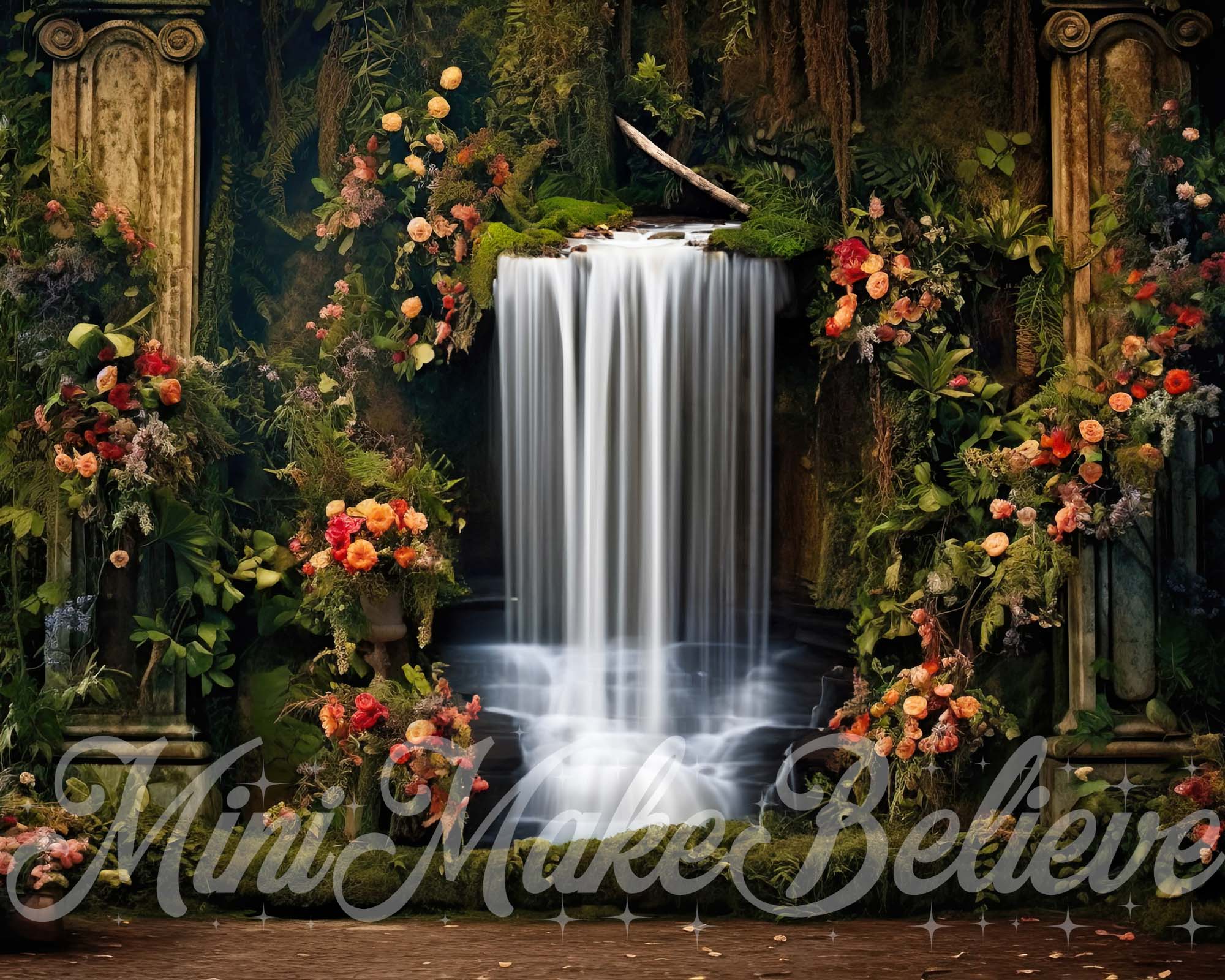 Kate Summer Flowers Waterfall Backdrop Designed by Mini MakeBelieve -UK