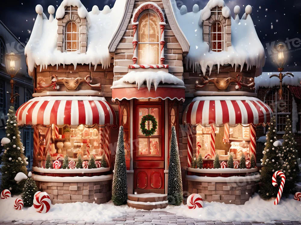 Kate Christmas Store Candy Backdrop Designed by Emetselch -UK