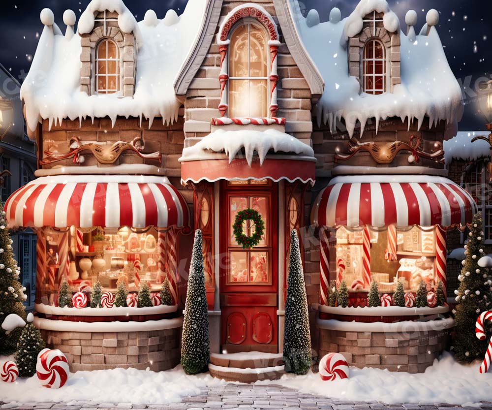 Kate Christmas Store Candy Backdrop Designed by Emetselch -UK