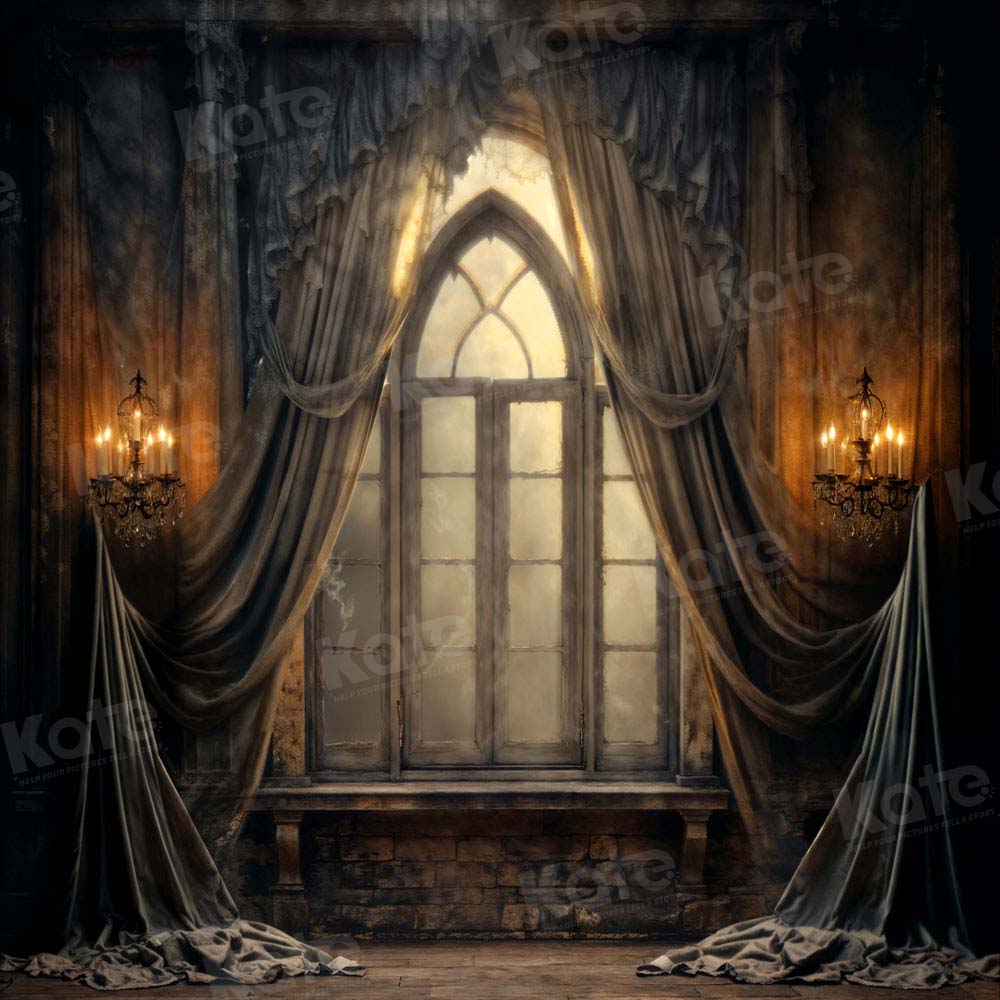 Kate Halloween Dark Stage Curtain Backdrop Designed by Emetselch -UK