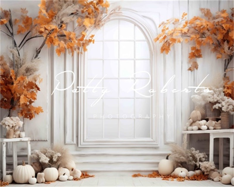 Kate Autumn White Window Backdrop Designed by Patty Robert -UK