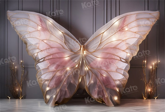 Kate Pink Butterfly Wing Wall Backdrop Designed by Emetselch -UK