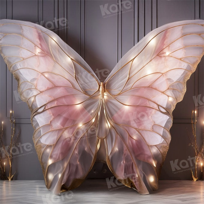 Kate Pink Butterfly Wing Wall Backdrop Designed by Emetselch -UK