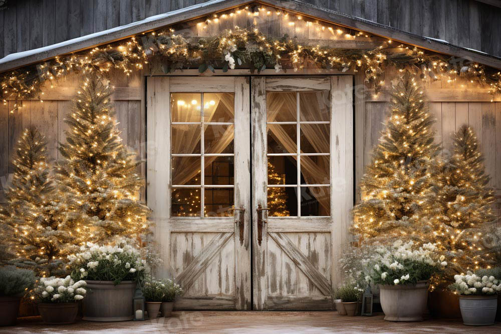 Kate Christmas Barn Backdrop Designed by Emetselch -UK