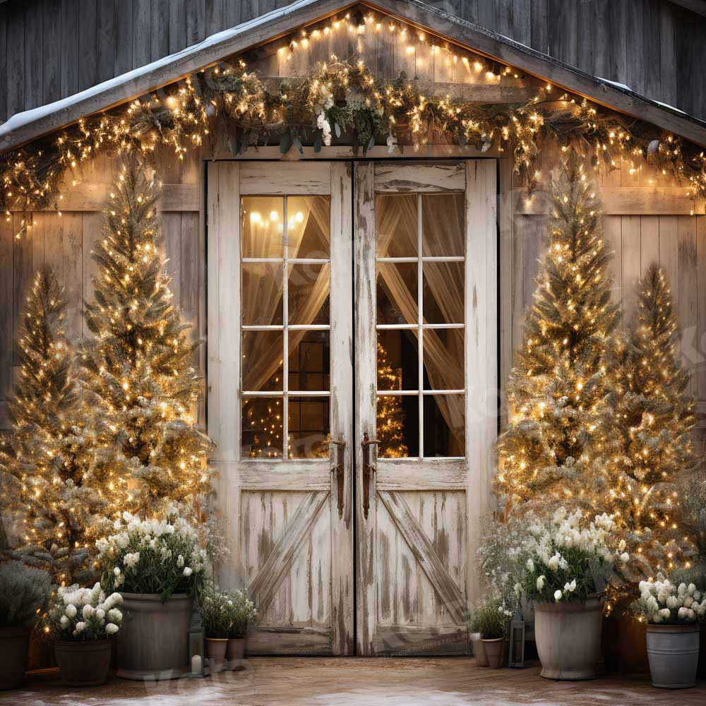 Kate Christmas Barn Backdrop Designed by Emetselch -UK